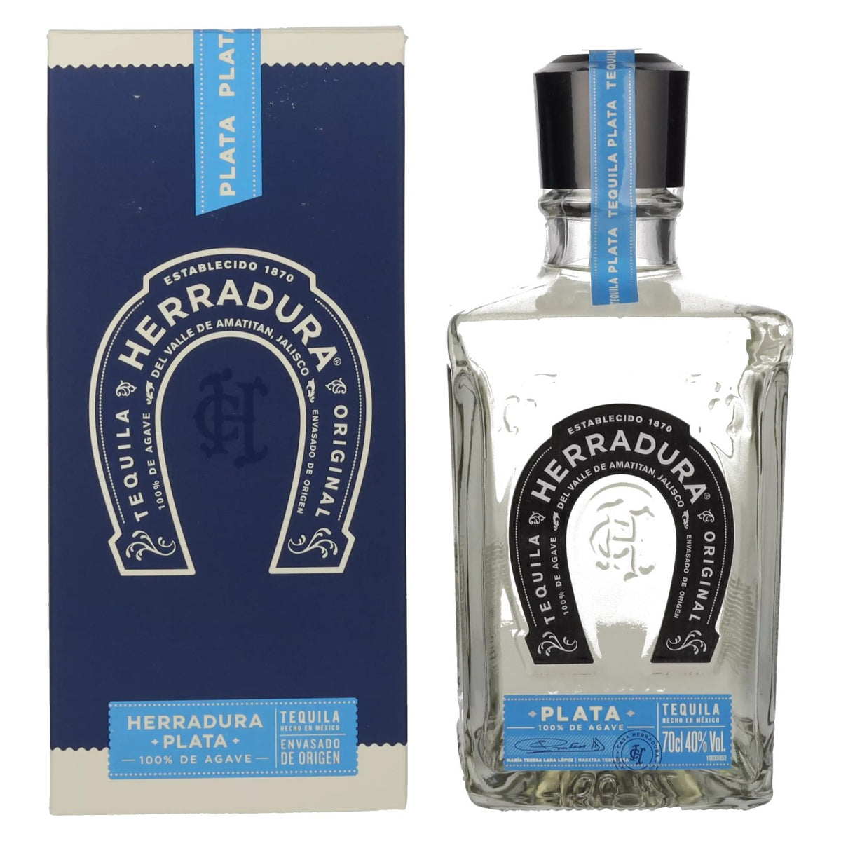 Herradura Tequila PLATA 100% agave 40% vol. 0,7 l in geschenkverpakking