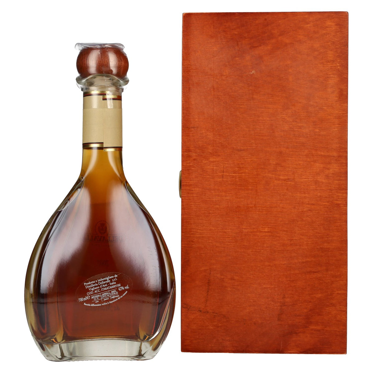 Dellavalle Grappa Affinata in botti da MALVASIA 2007 42% Vol. 0,7l in Holzkiste