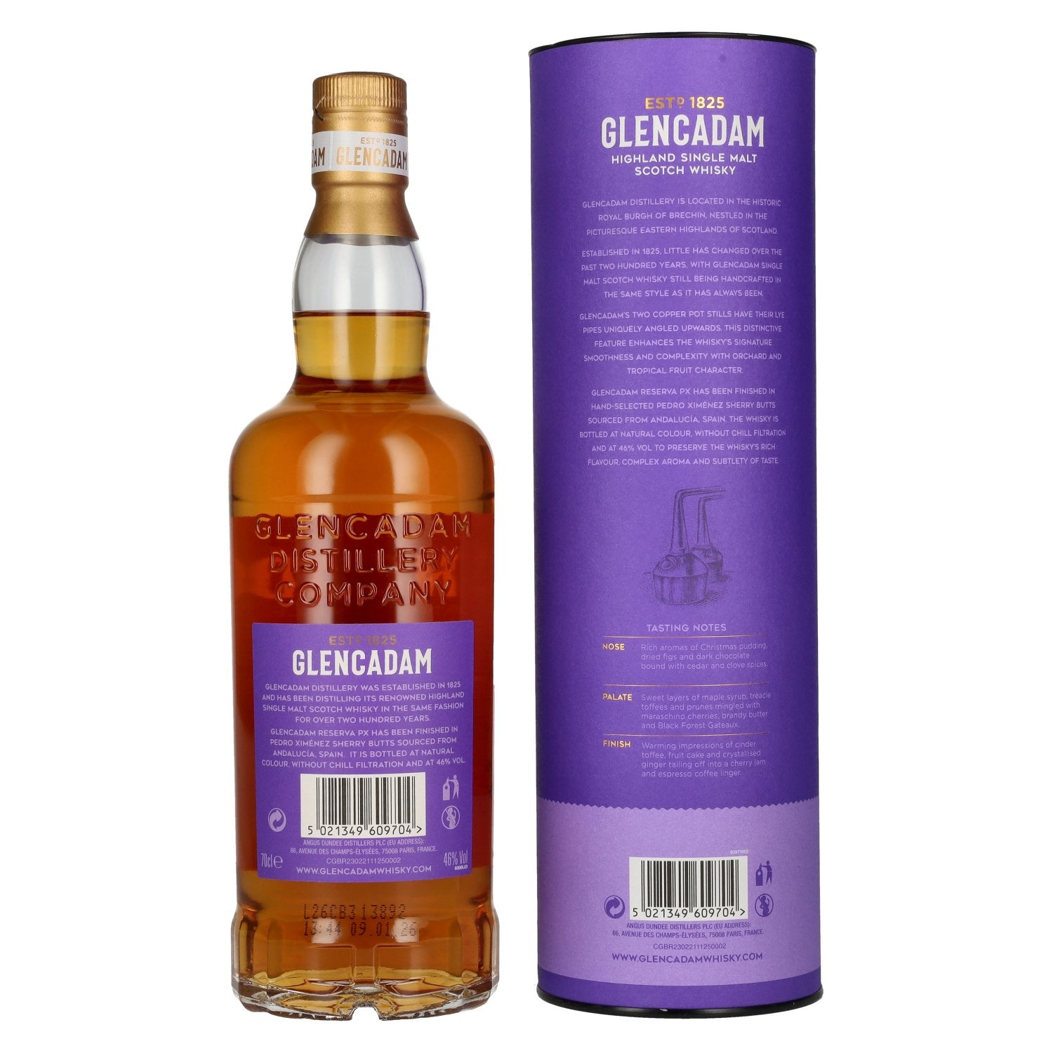 Glencadam Reserva PX Sherry Cask Finish 46% Vol. 0,7l in Geschenkbox
