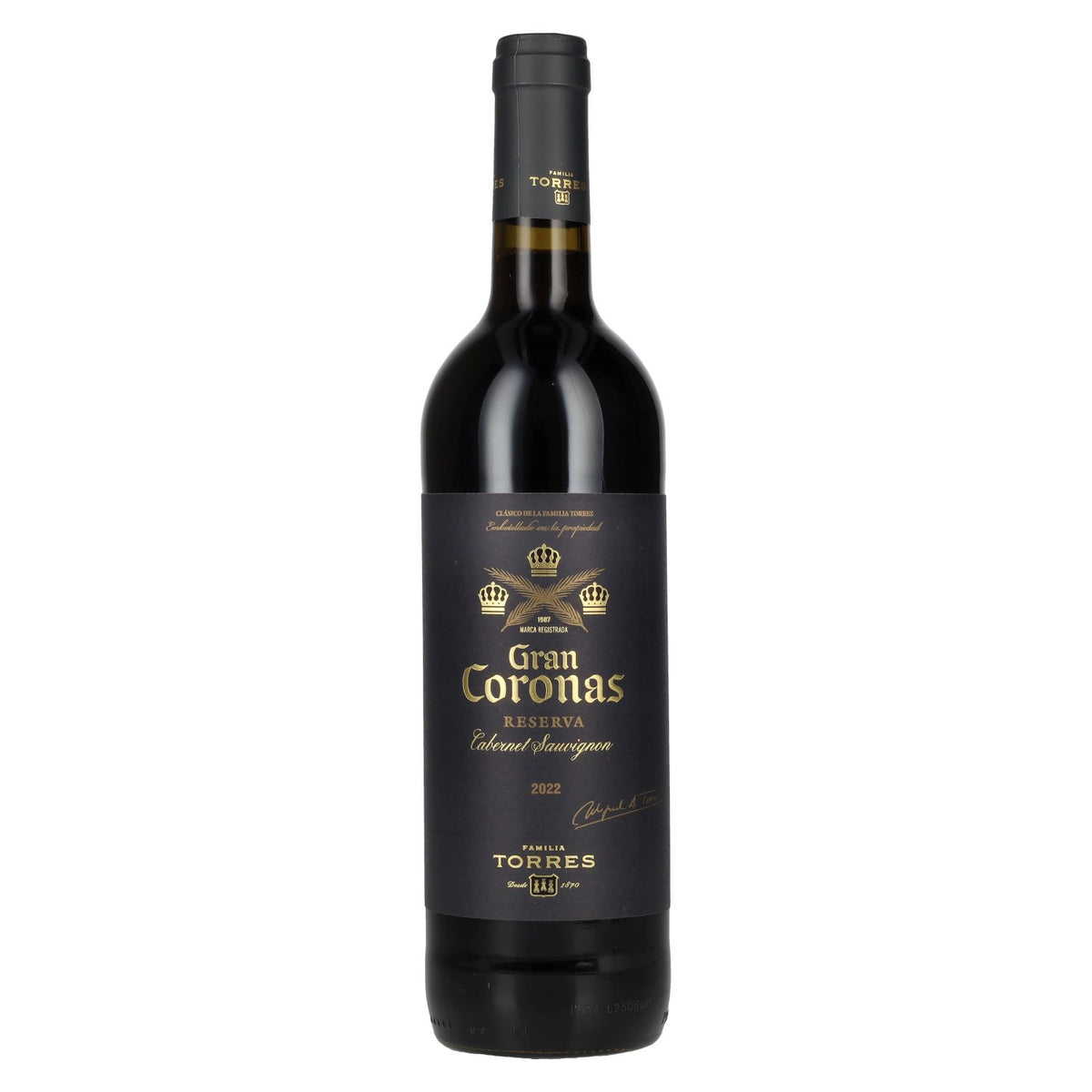 Torres Gran Coronas Cabernet Sauvignon Reserva 2022 14% Vol. 0,75l
