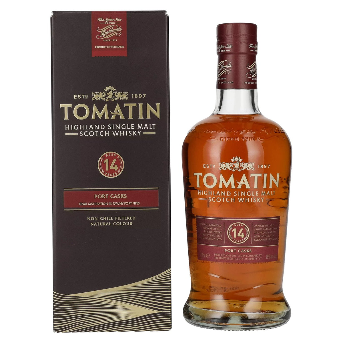 Tomatin 14 Years Old PORT CASKS 46% Vol. 0,7l in Geschenkbox
