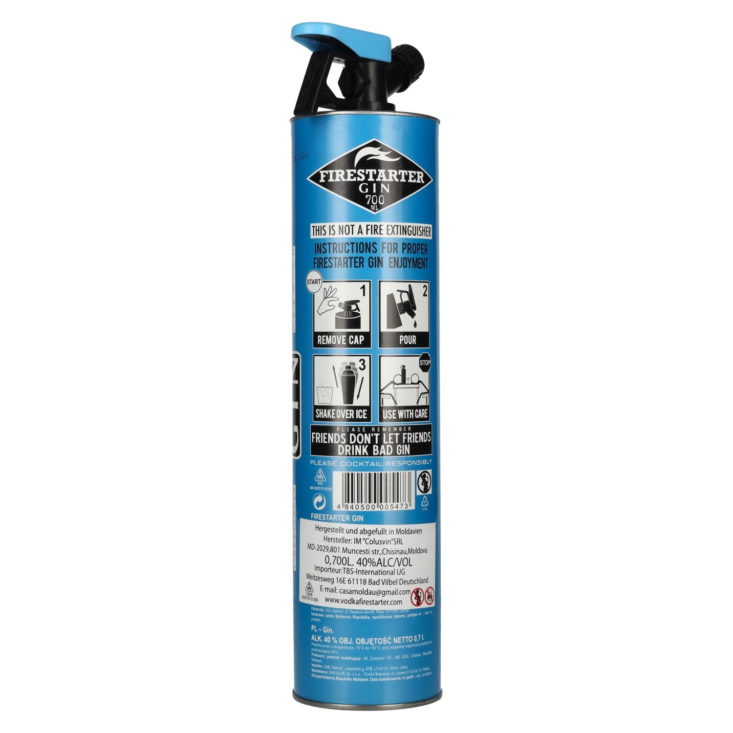 Firestarter Premium Gin 40% vol. 0,7l
