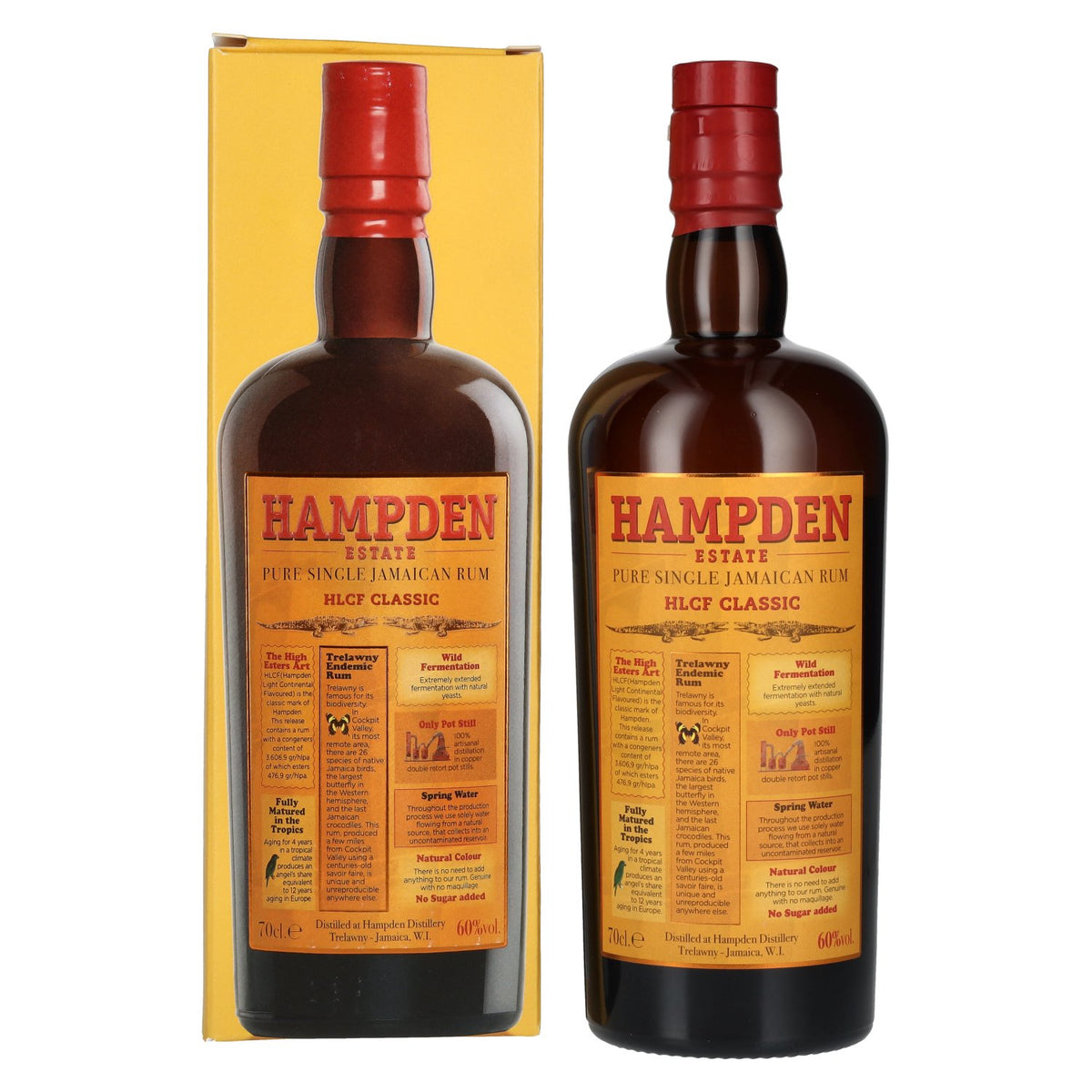Hampden HLCF CLASSIC Estate Pure Single Jamaican Rum 60% Vol. 0,7l in Geschenkbox