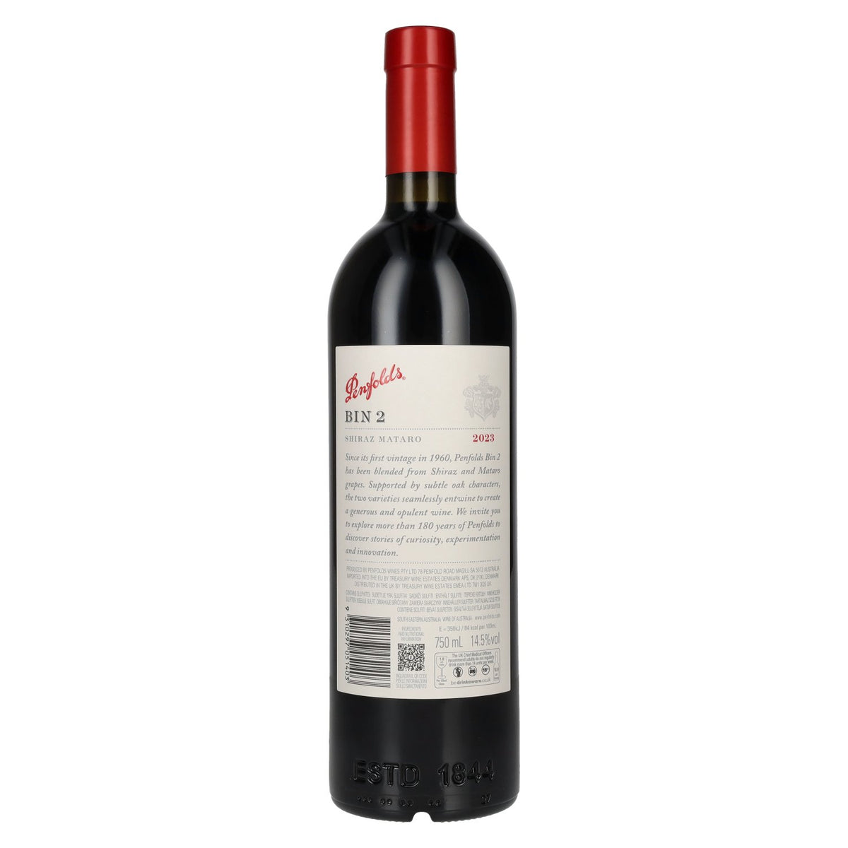 Penfolds BIN 2 Shiraz Mataro 2023 14,5% Vol. 0,75l
