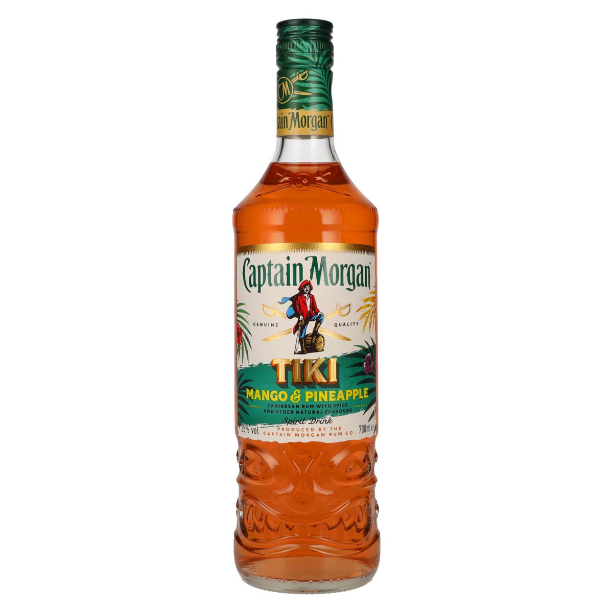 Captain Morgan Tiki Mango & Pineapple Flavour Spirit Drink 25% Vol. 0,7l