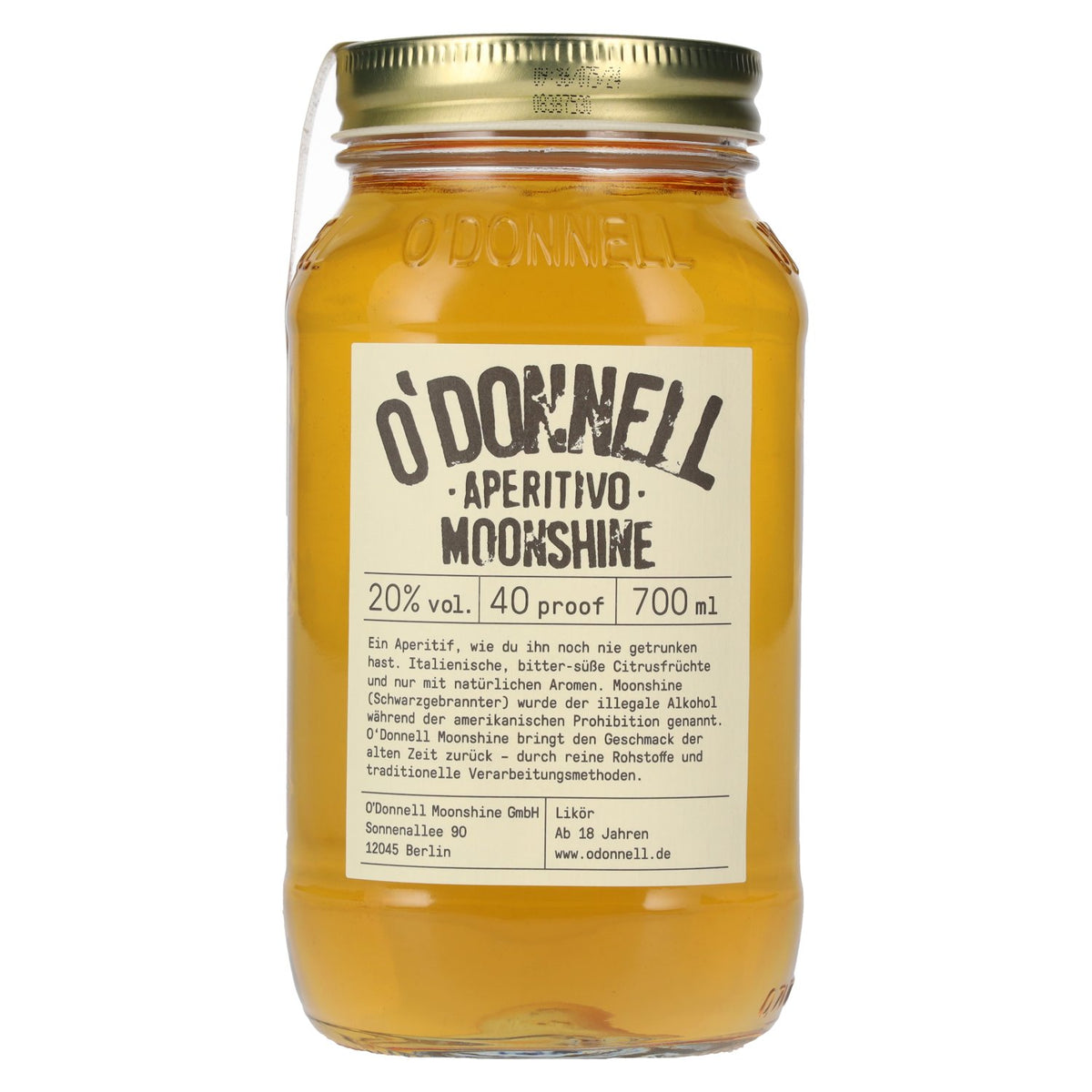 Liqueur O'Donnell Moonshine APERITIVO 20 % vol. 0,7 l