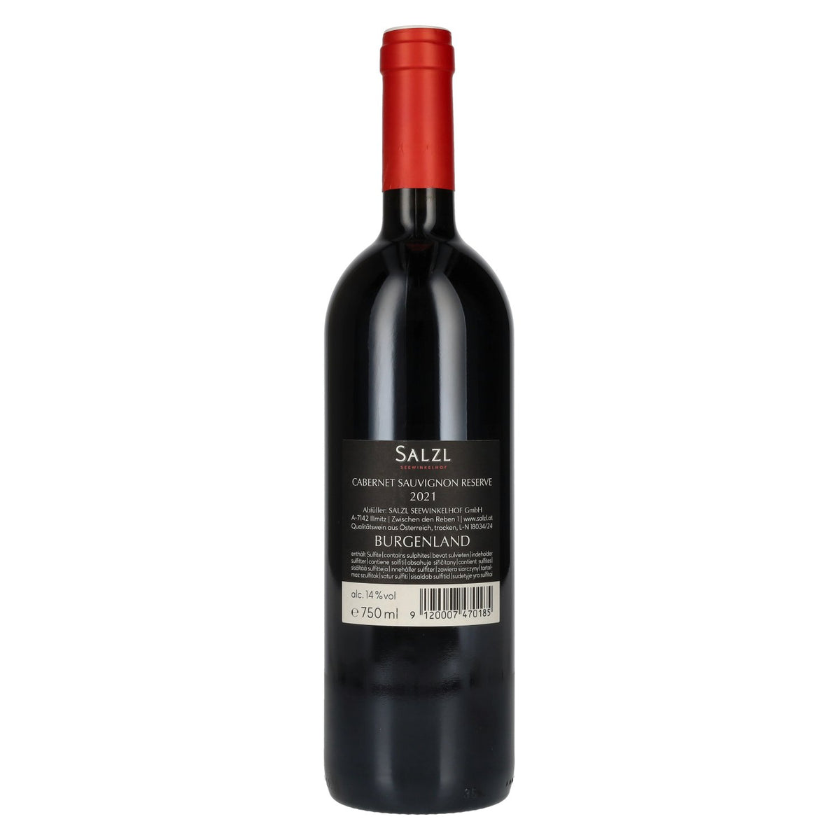 Salzl Cabernet Sauvignon Reserve 2021 14% Vol. 0,75l