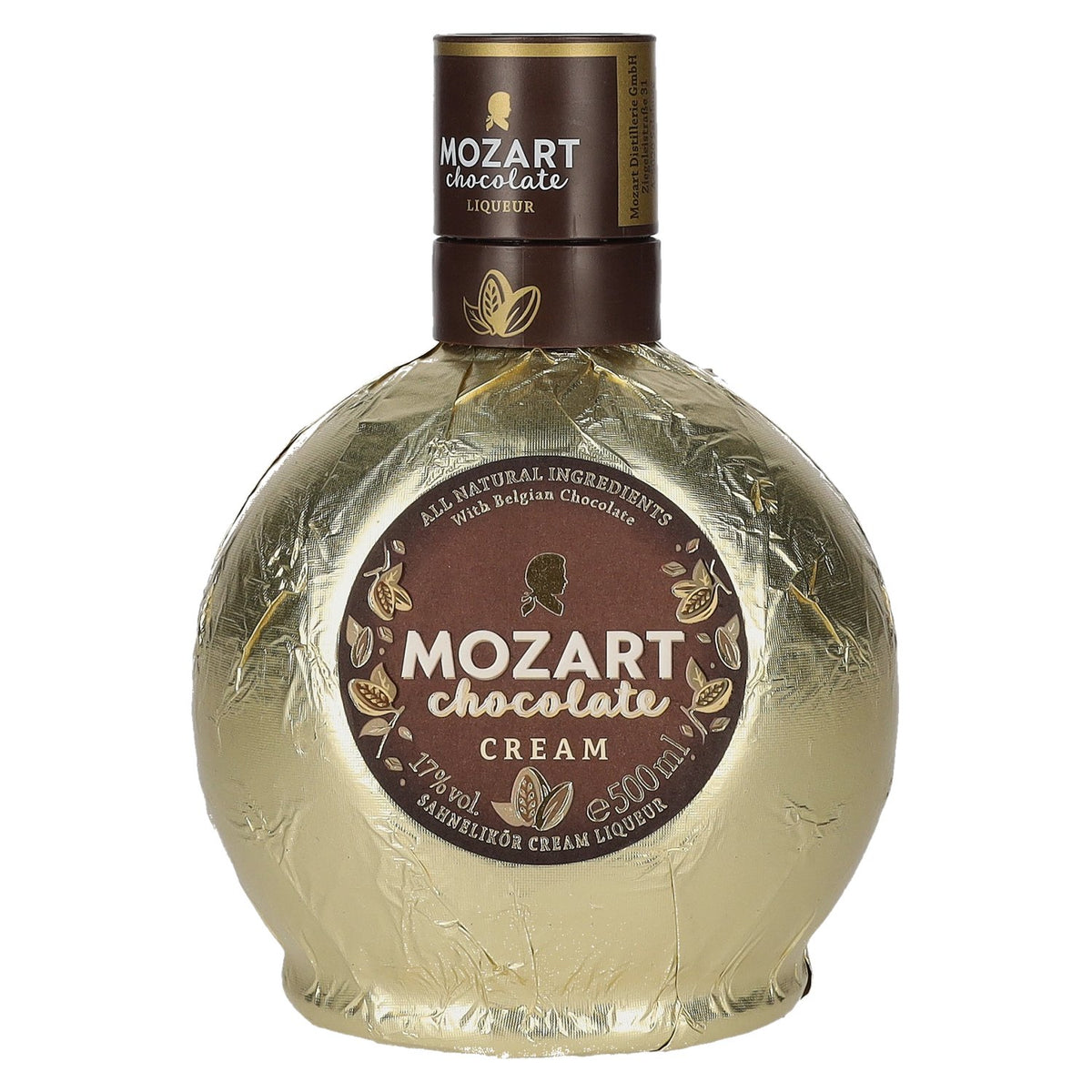 Mozart Chocolate Cream Gold roomlikeur 17% vol. 0,5 l
