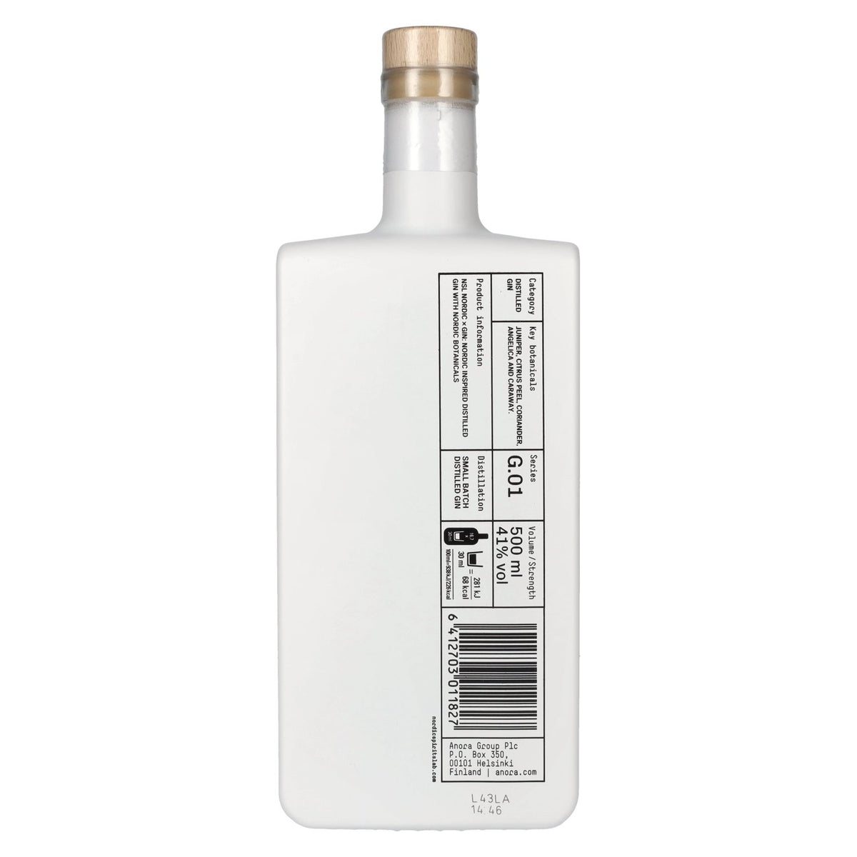 Nordic Spirits Lab Distilled Gin 41% ABV 0.5l