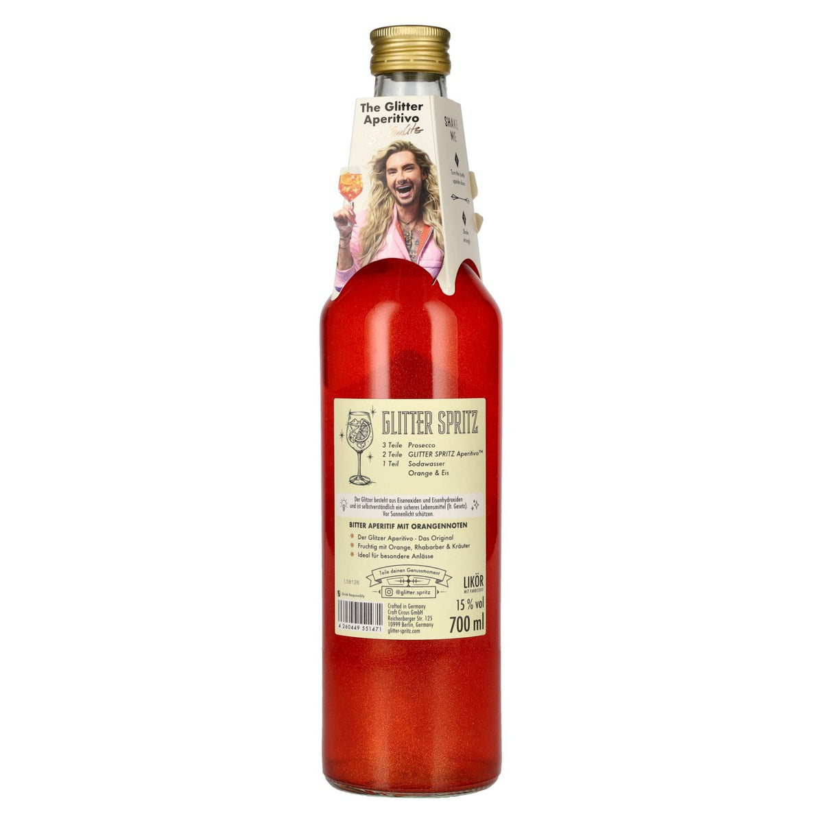 Glitter Spritz Bitter Orange Aperitivo 15% vol. 0,7 l