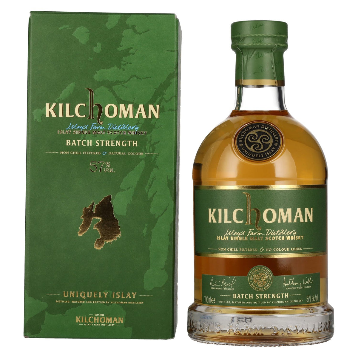 Kilchoman BATCH STRENGTH Islay Single Malt Scotch Whisky 57% ABV, 0.7 litres, in a gift box