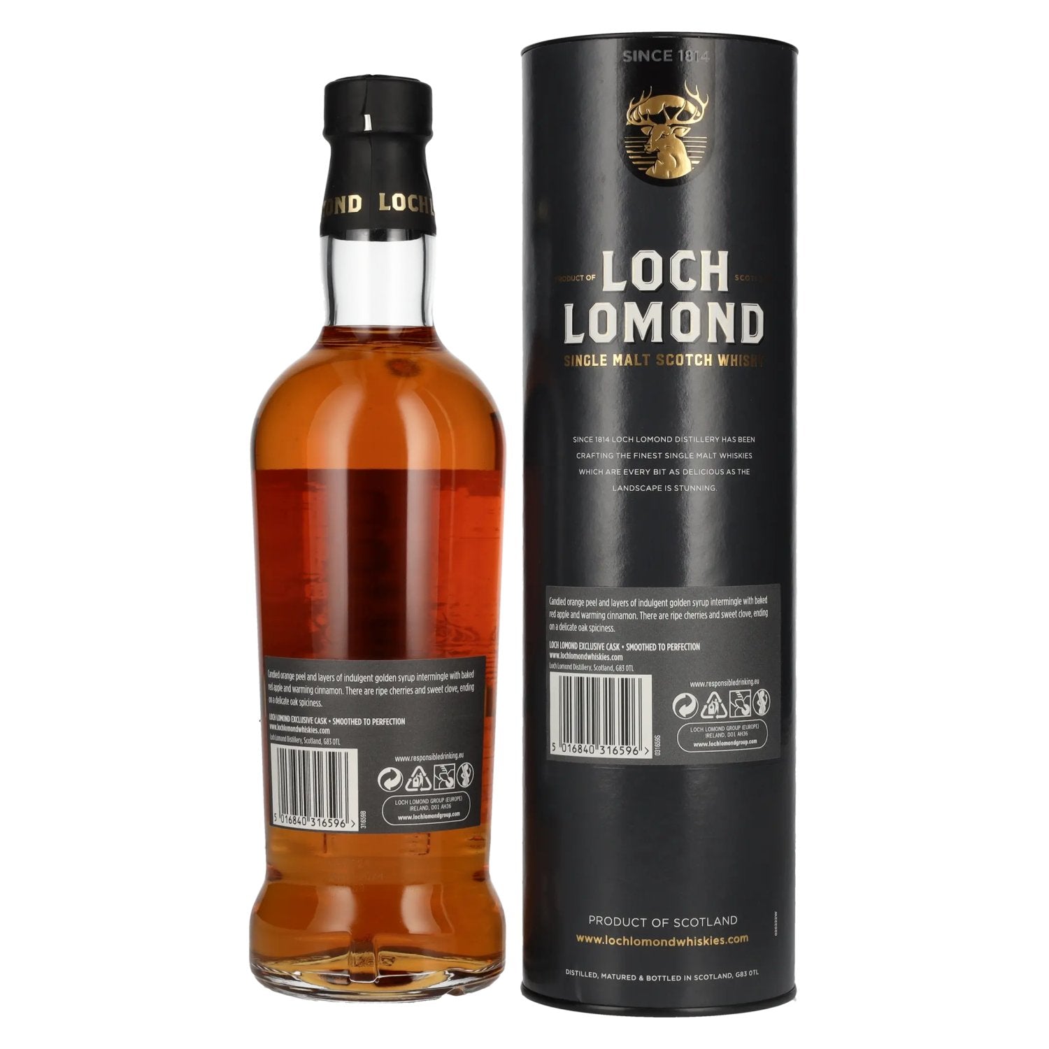 Loch Lomond 12 Years Old MADEIRA CASK Single Malt Scotch Whisky 55,3% Vol. 0,7l in gift box