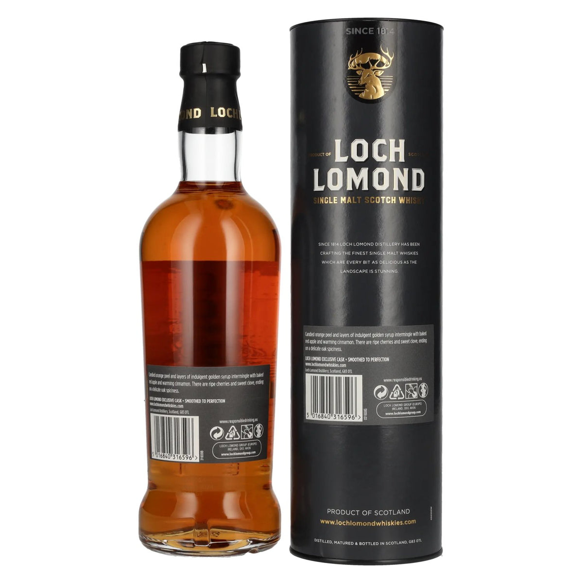 Loch Lomond 12 Years Old MADEIRA CASK Single Malt Scotch Whisky 55.3% vol. 0.7l in a gift box