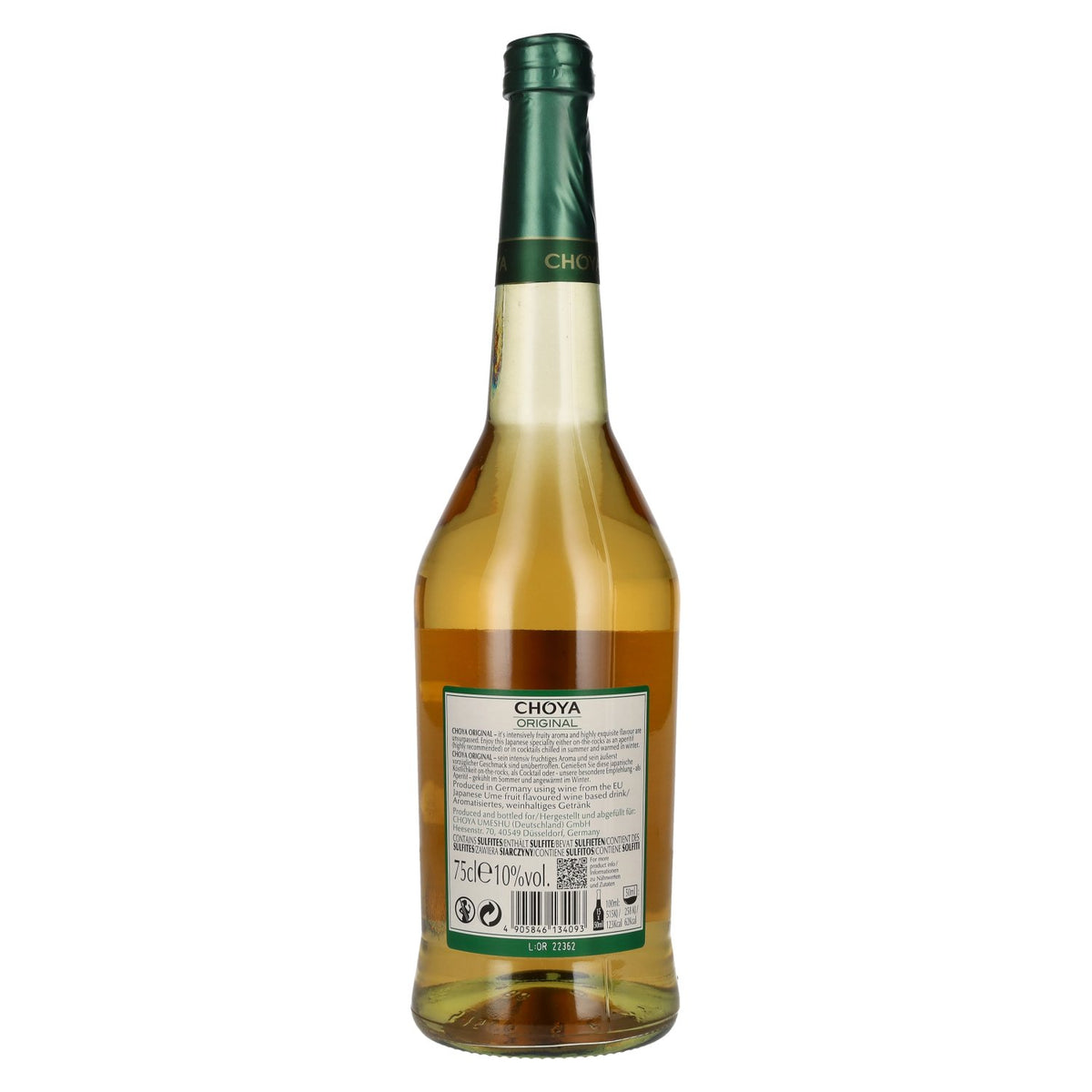 Choya Origineel Japans Ume Fruit 10% Vol. 0,75l