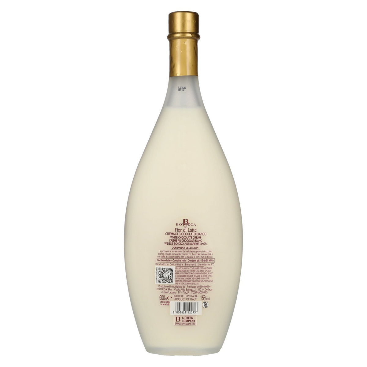 Bottega Fior di Latte Crema di CIOCCOLATO BIANCO Crèmelikeur 15% Vol. 0,5l