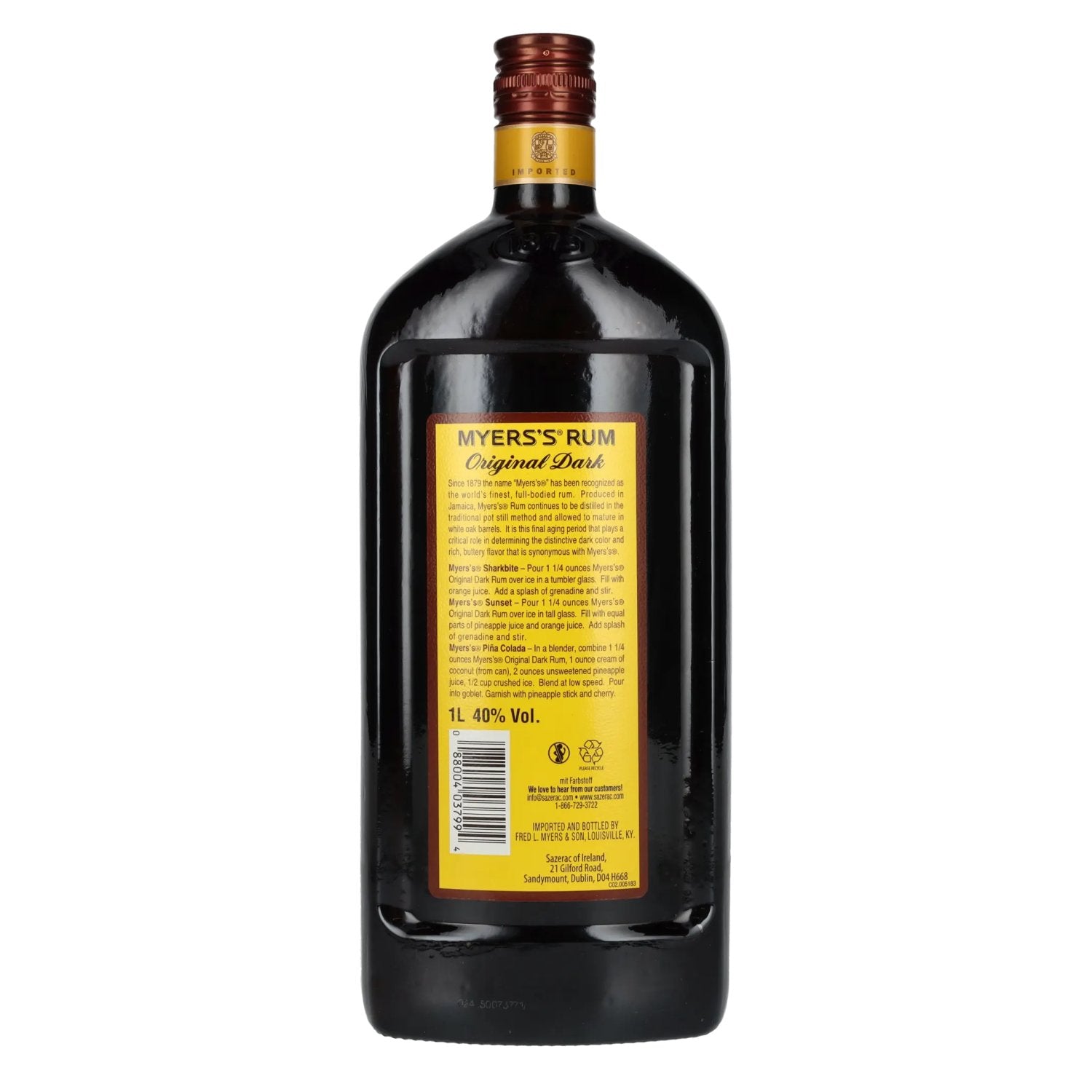 Myers's Rum Original Dark 40% Vol. 1l