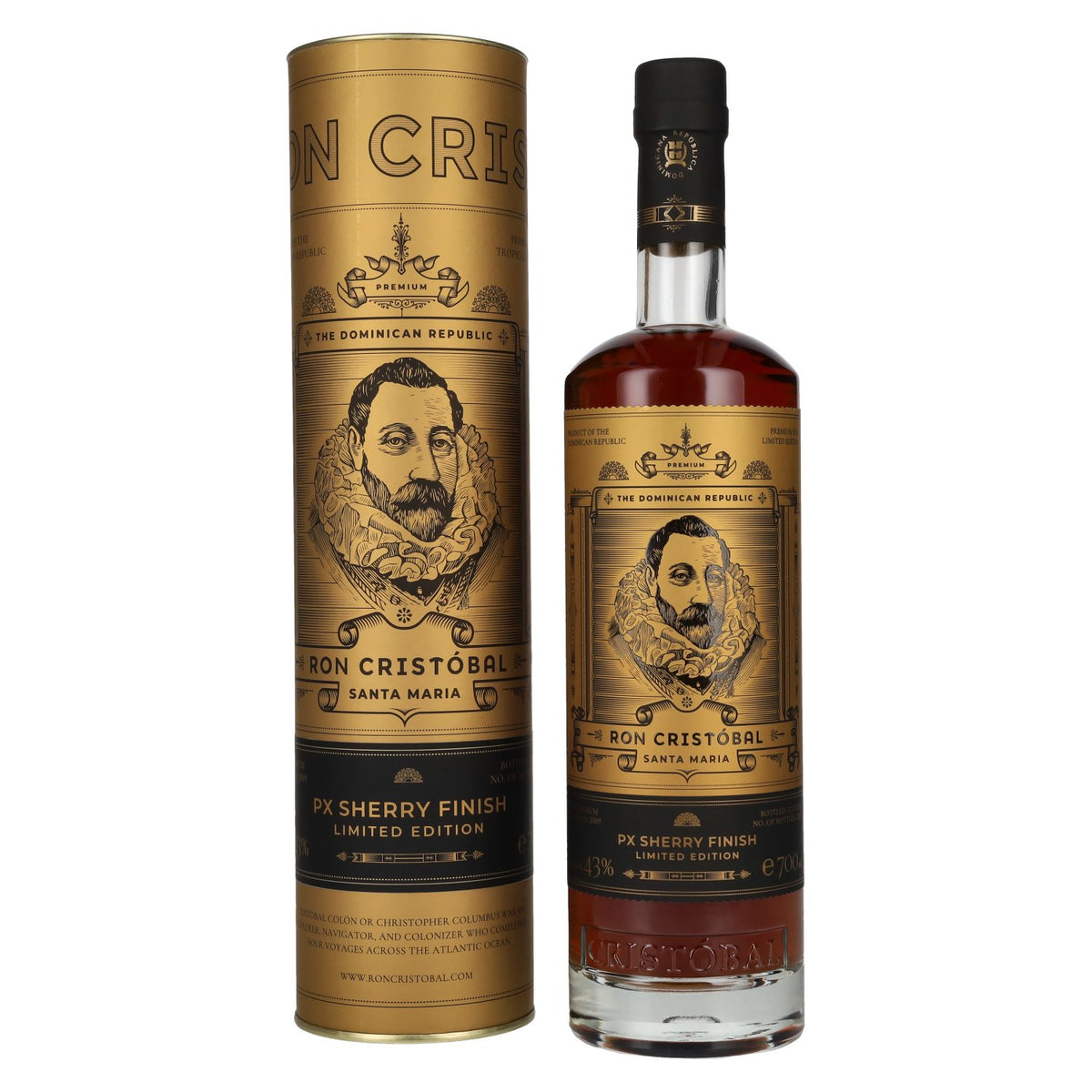 Ron Cristóbal Santa Maria PX Sherry Cask Finish 43% Vol. 0,7l in Geschenkbox