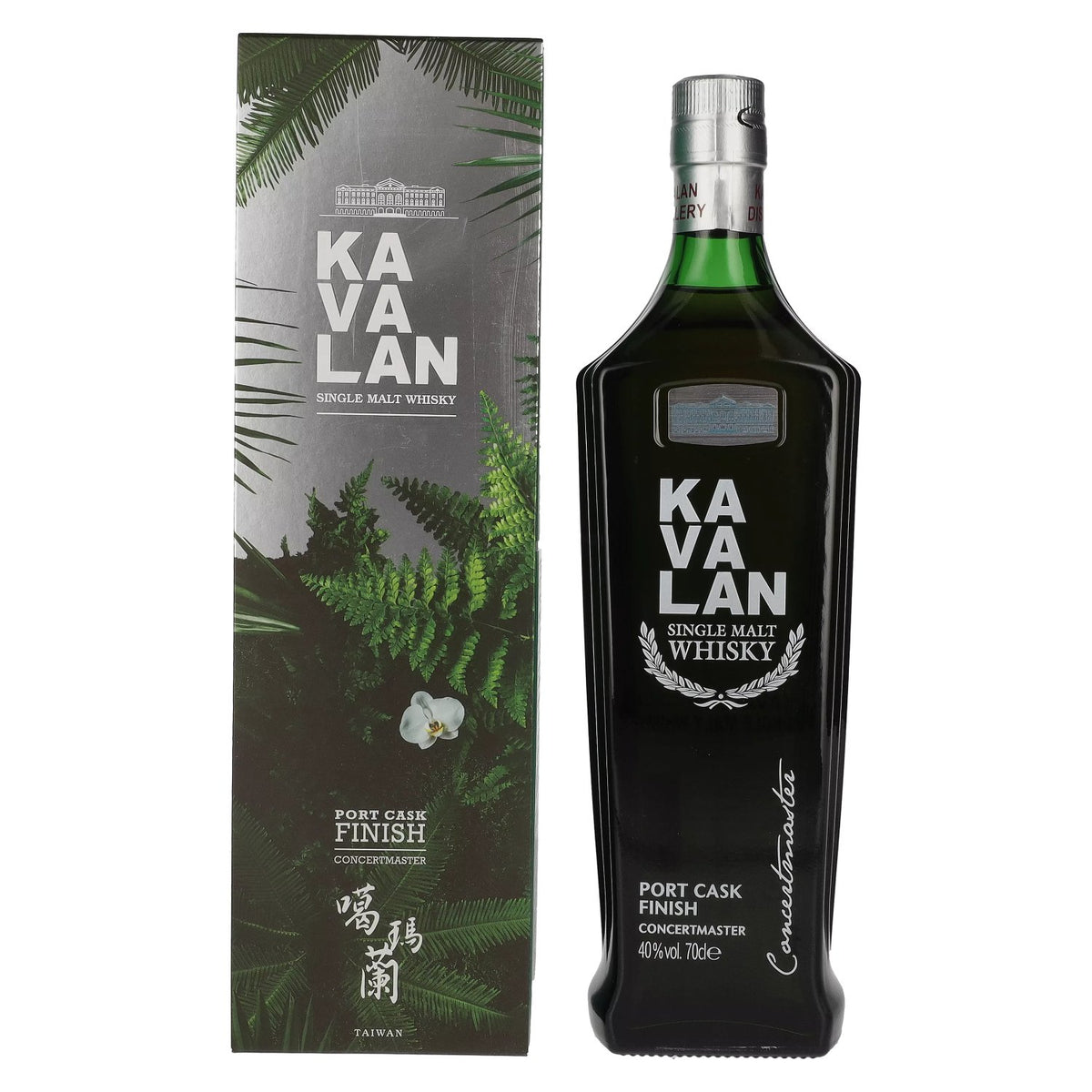 Kavalan CONCERTMASTER Port Cask Finish Festif Edition Single Malt Whisky 40% Vol. 0,7l in Geschenkbox