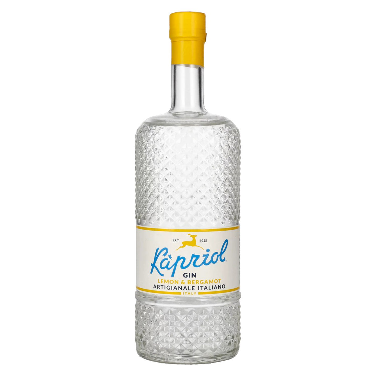 Kapriol LEMON &amp; BERGAMOT Gin artisanal italien 40,7 % vol. 0,7 l