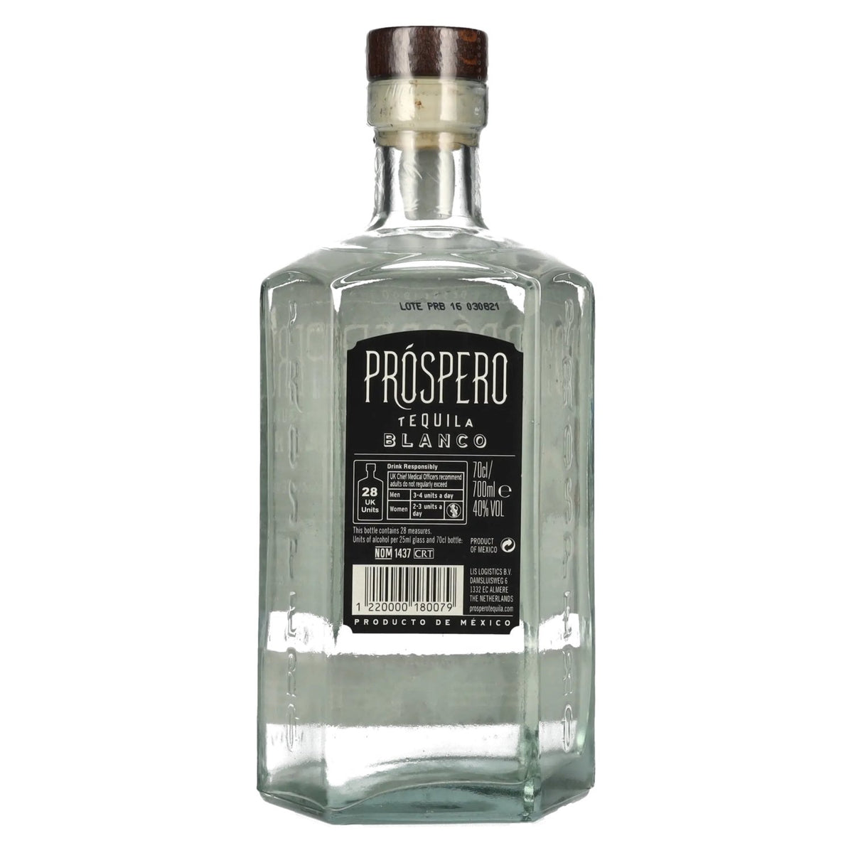 Próspero Tequila Blanco 100% agave van Rita Ora 40% vol. 0,7 l