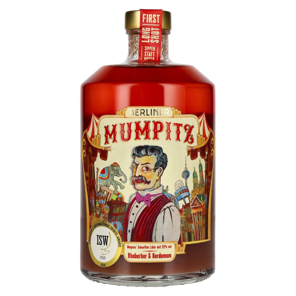 Berliner Mumpitz Rabarber &amp; Kardemom 22% vol. 0,7 l