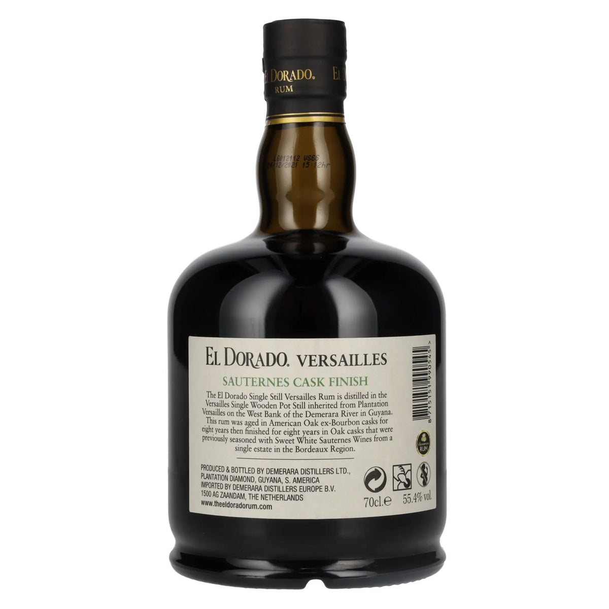 El Dorado Rum VERSAILLES Special Sauternes Casks 2005 55,4% Vol. 0,7l