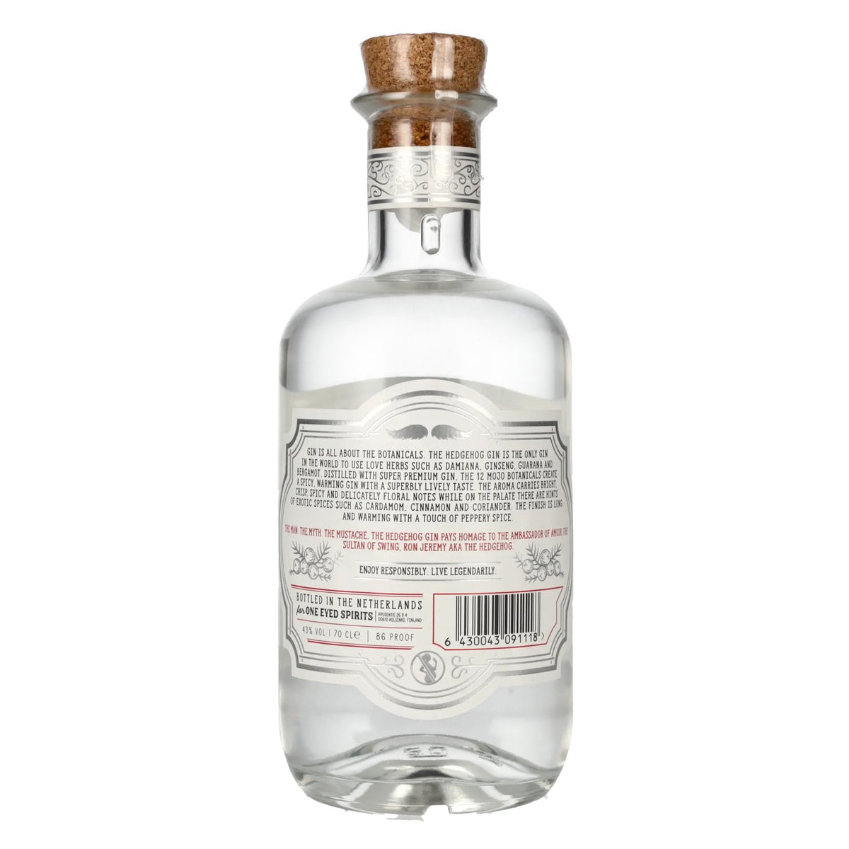Ron Jeremy Aka The Hedgehog Gin 43% Vol. 0,7l