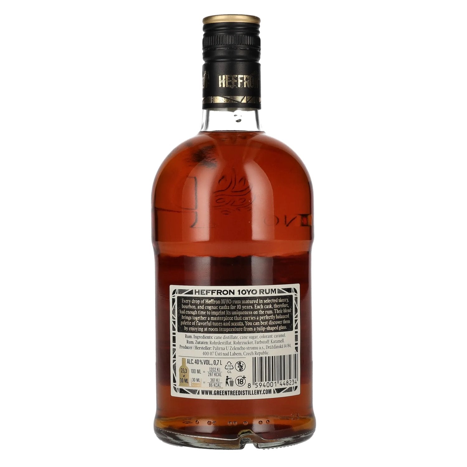 Heffron 10 Years Old Masters Edition Panama Premium Rum 40% Vol. 0,7l