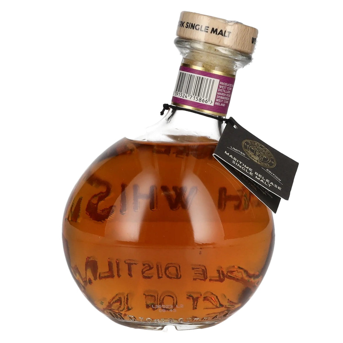 West Cork MARITIME Single Malt Irish Whiskey PORT CASK FINISHED Édition limitée 46 % vol. 0,7 l