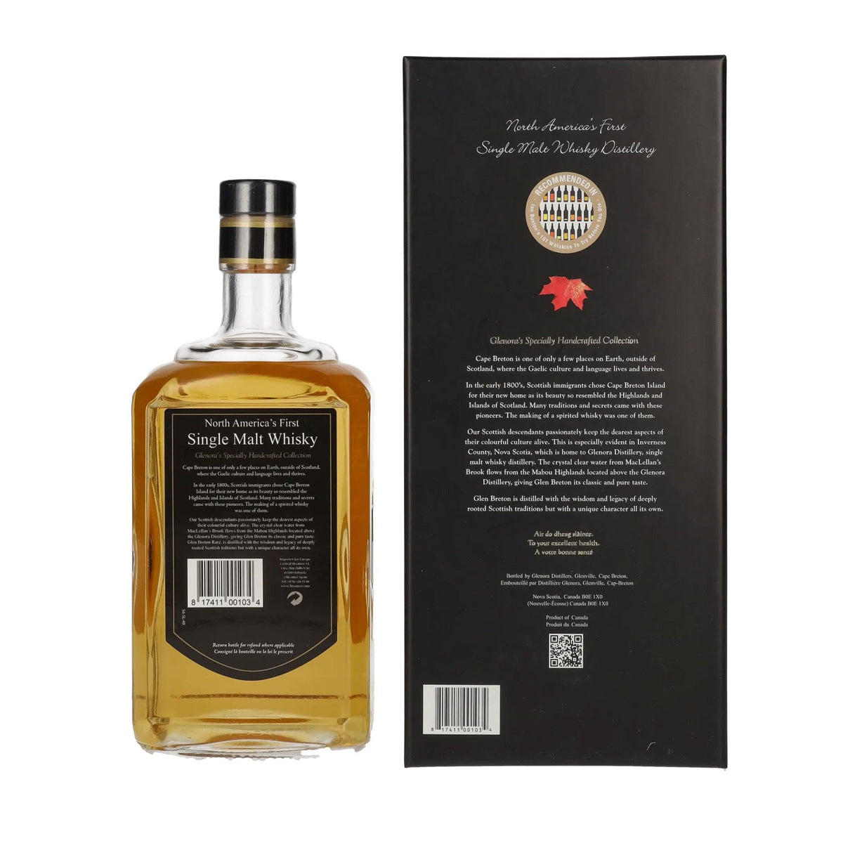 Glen Breton Rare 10 Years Old – Canada’s First Single Malt Whisky, 43% ABV, 0.7 l in a gift box