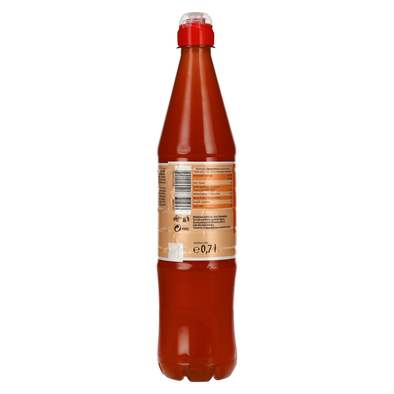 Spitz Orange fruit syrup 0.7l PET best before 15/04/2026