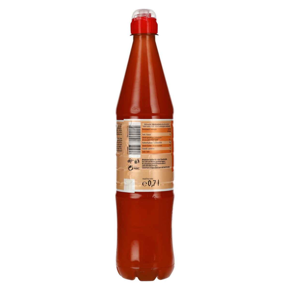 Sirop de fruits Spitz Orange, 0,7 l, bouteille en PET