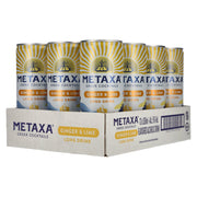 Metaxa Ginger & Lime Long Drink Greek Cocktails Ready to Drink 5% Vol. 12x0,25l Dosen Pfand