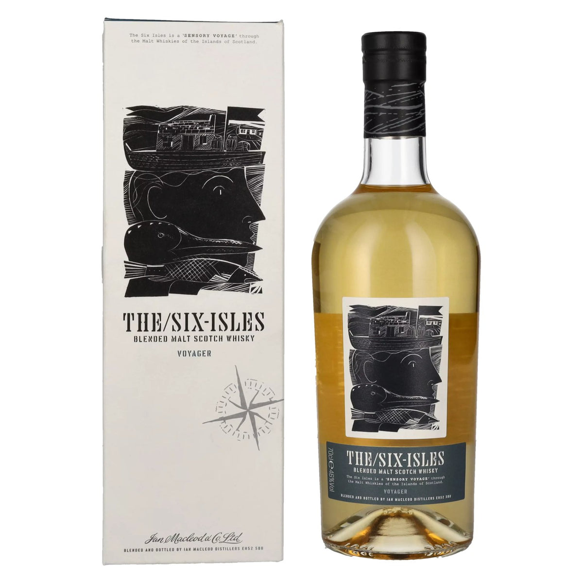 The Six Isles Blended Malt Scotch Whisky VOYAGER 46% Vol. 0,7l in Geschenkbox