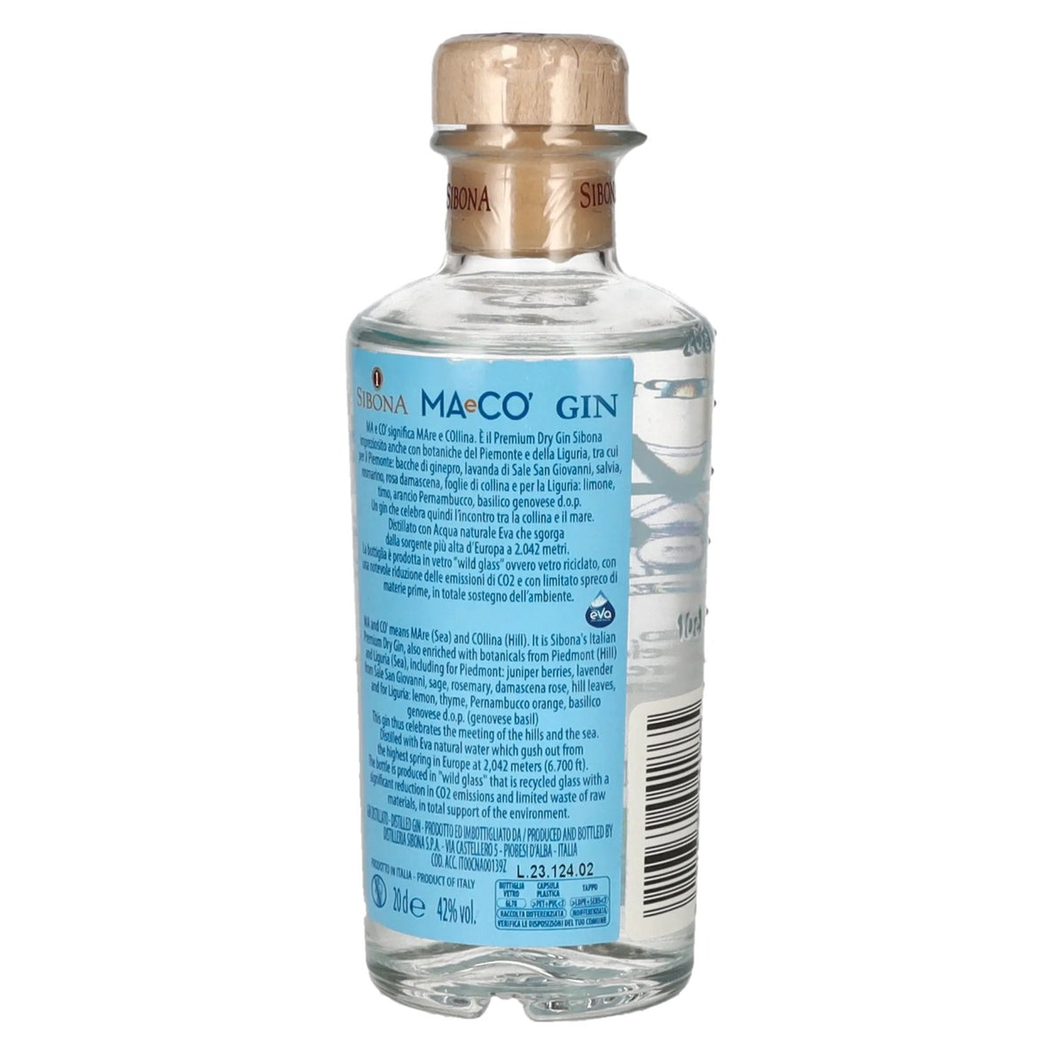 Sibona MAeCO Italian Premium Dry Gin 42% vol. 0.2 l