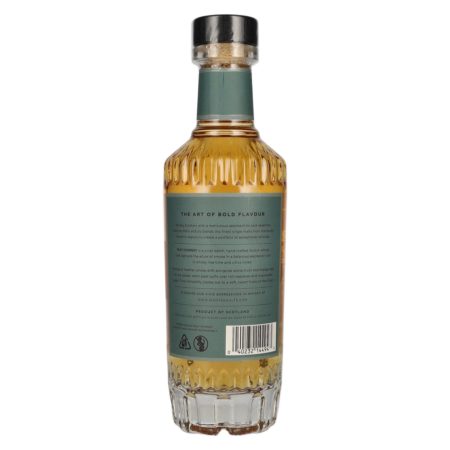 Wemyss Malts PEAT CHIMNEY Blended Malt Scotch Whisky 46% Vol. 0,7l