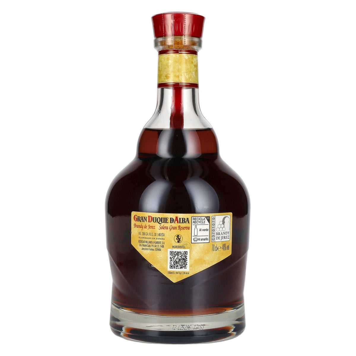 Gran Duque D'Alba Solera Gran Reserva Brandy de Jerez 40% ABV 0.7l