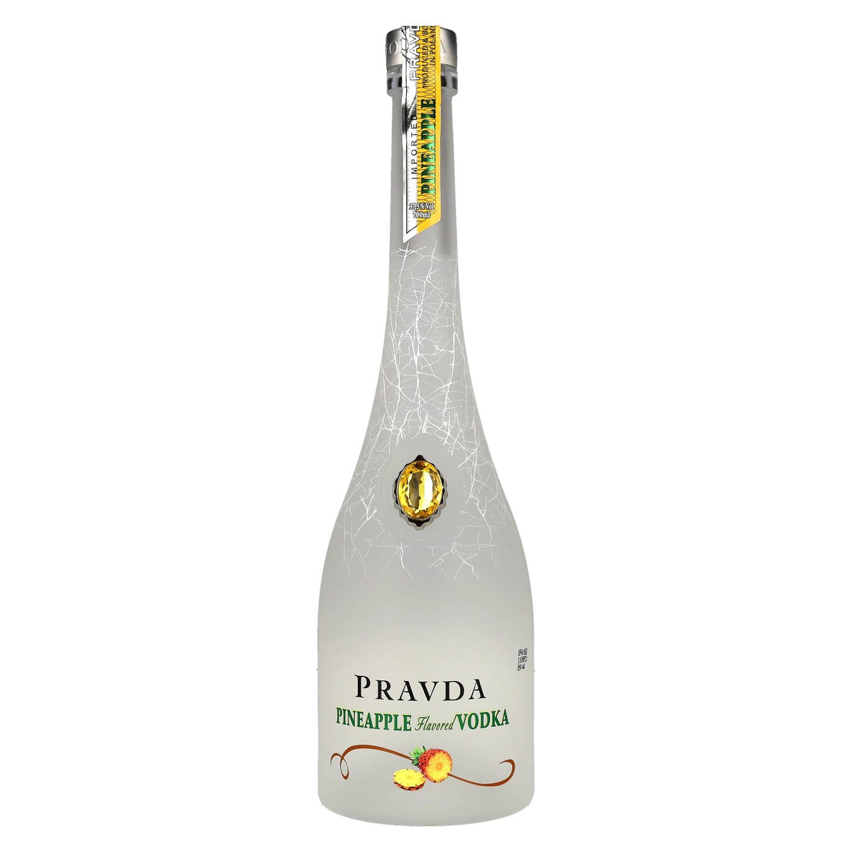Pravda PINEAPPLE-wodka met ananassmaak 37,5% vol. 0,7 l