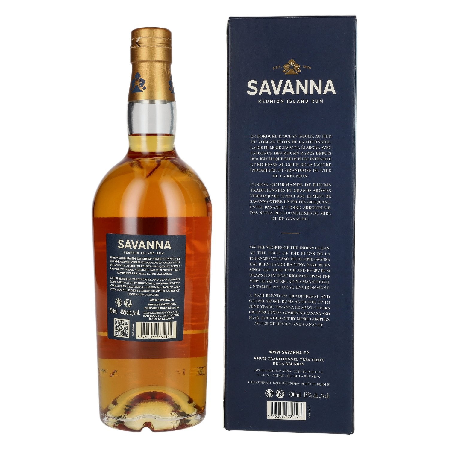 Savanna LE MUST Reunion Island Rum 45% Vol. 0,7l in Geschenkbox