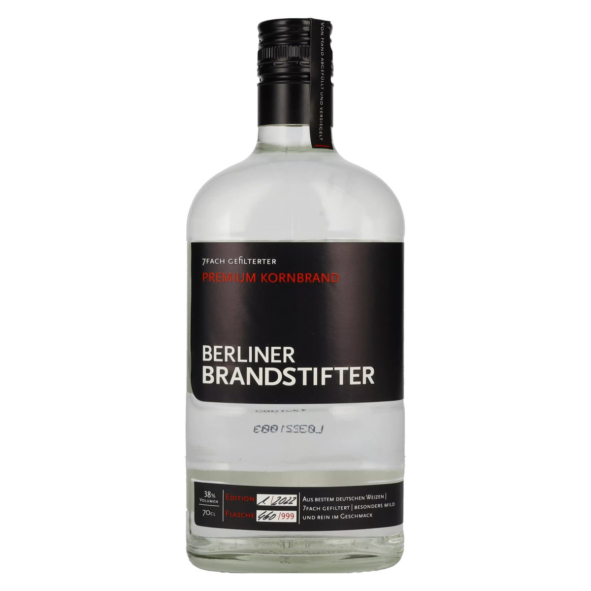 Berliner Brandstifter Premium Kornbrand 38% vol. 0,7l