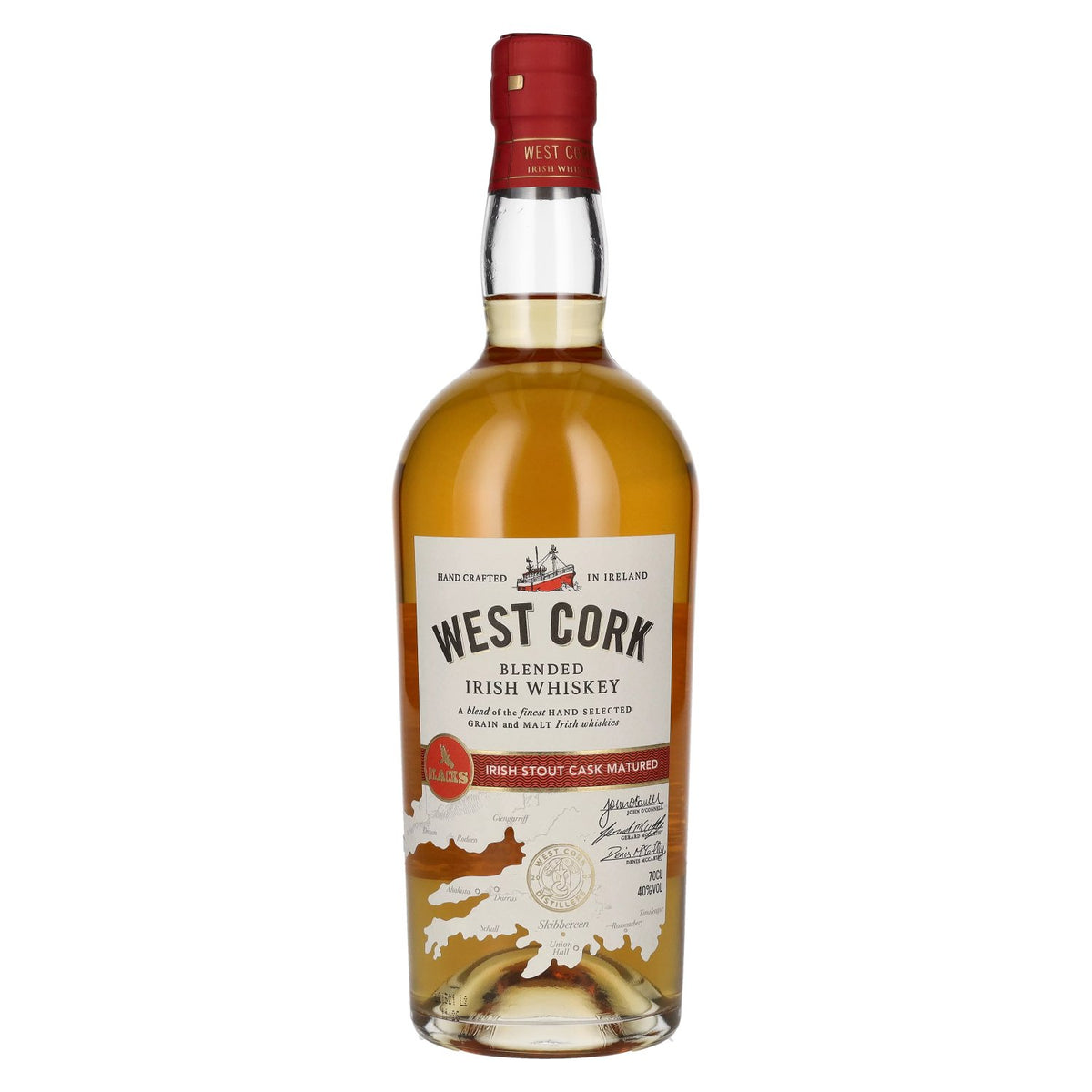 West Cork Blended Irish Whiskey IRISH STOUT CASK FINISH 40% Vol. 0,7l