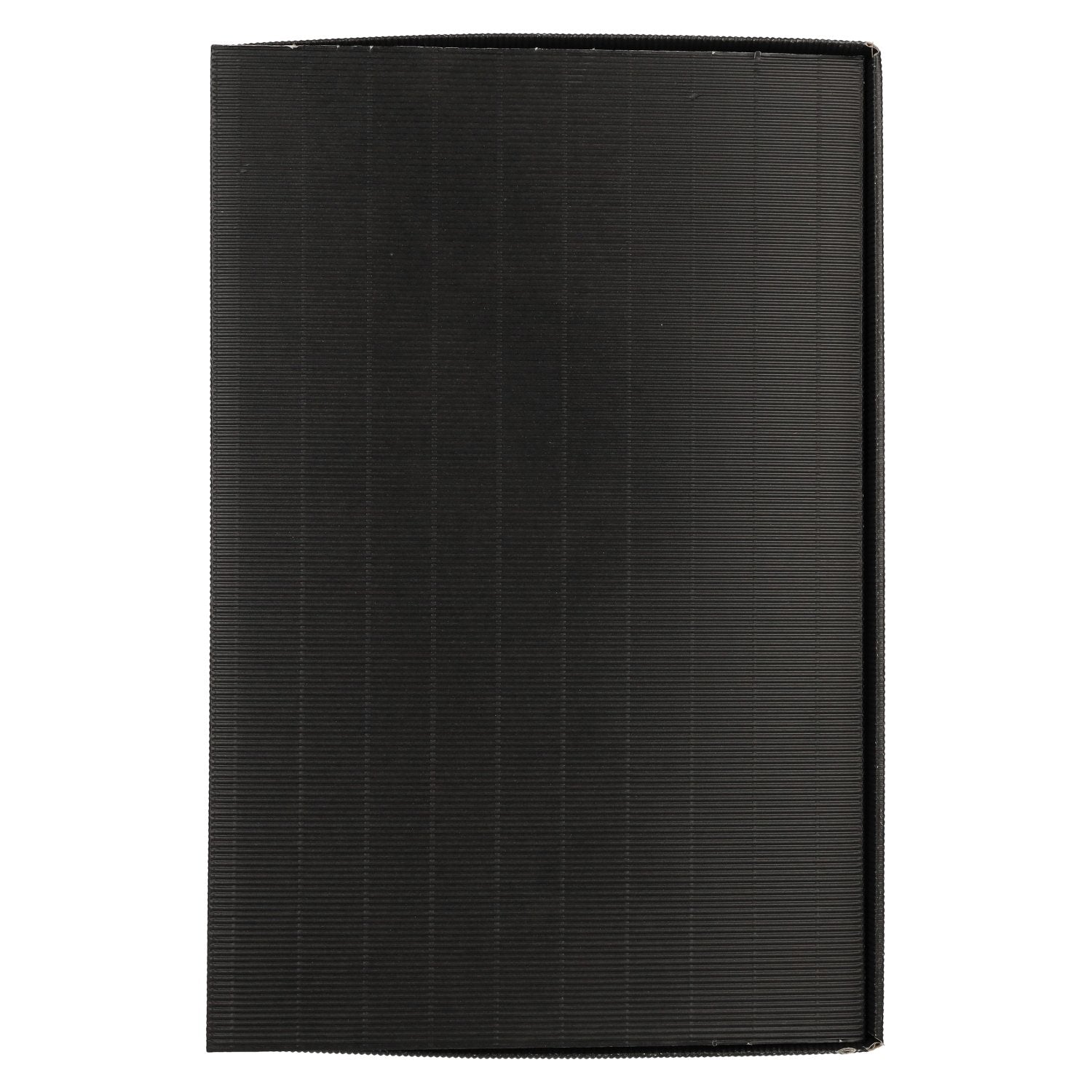 Präsentkarton SCHWARZ offene Welle 6er 38 cm
