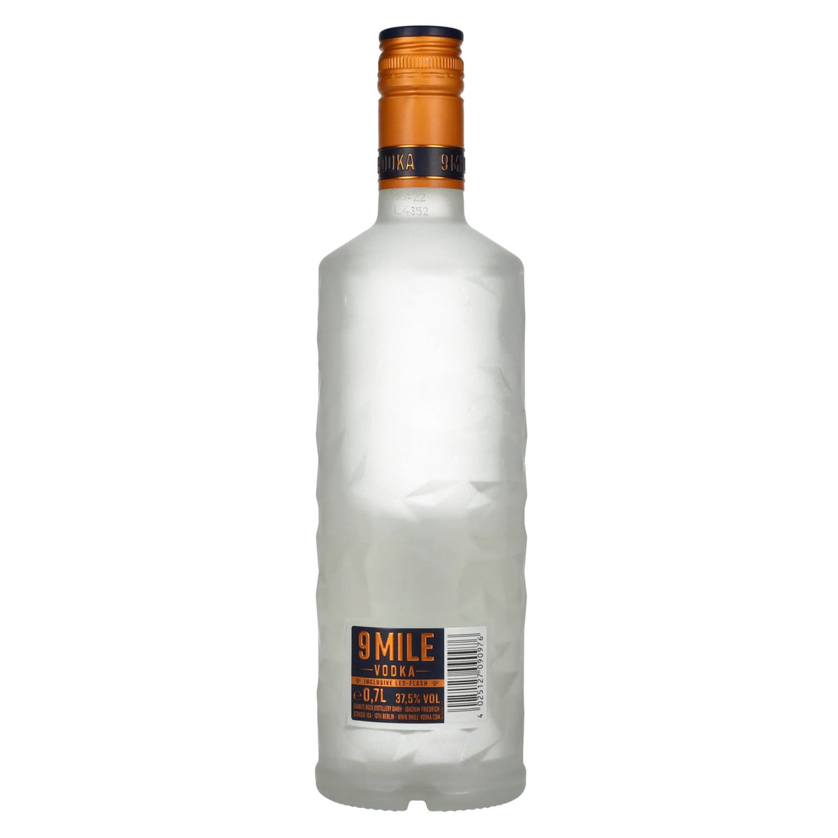 9 Mile Vodka 37,5% Vol. 0,7l + LED Lichtsticker