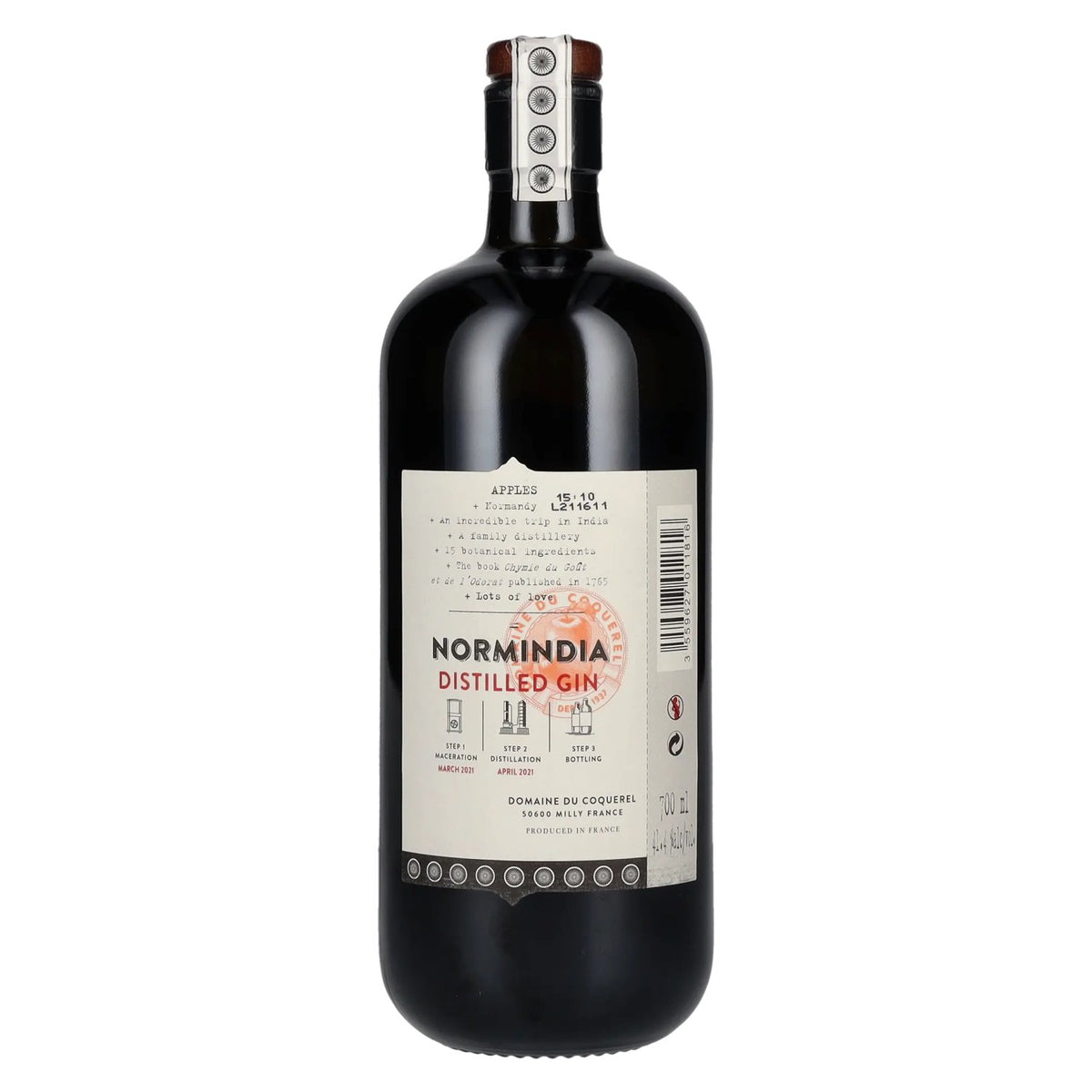 Normindia Gin, 41.4% ABV, 0.7l