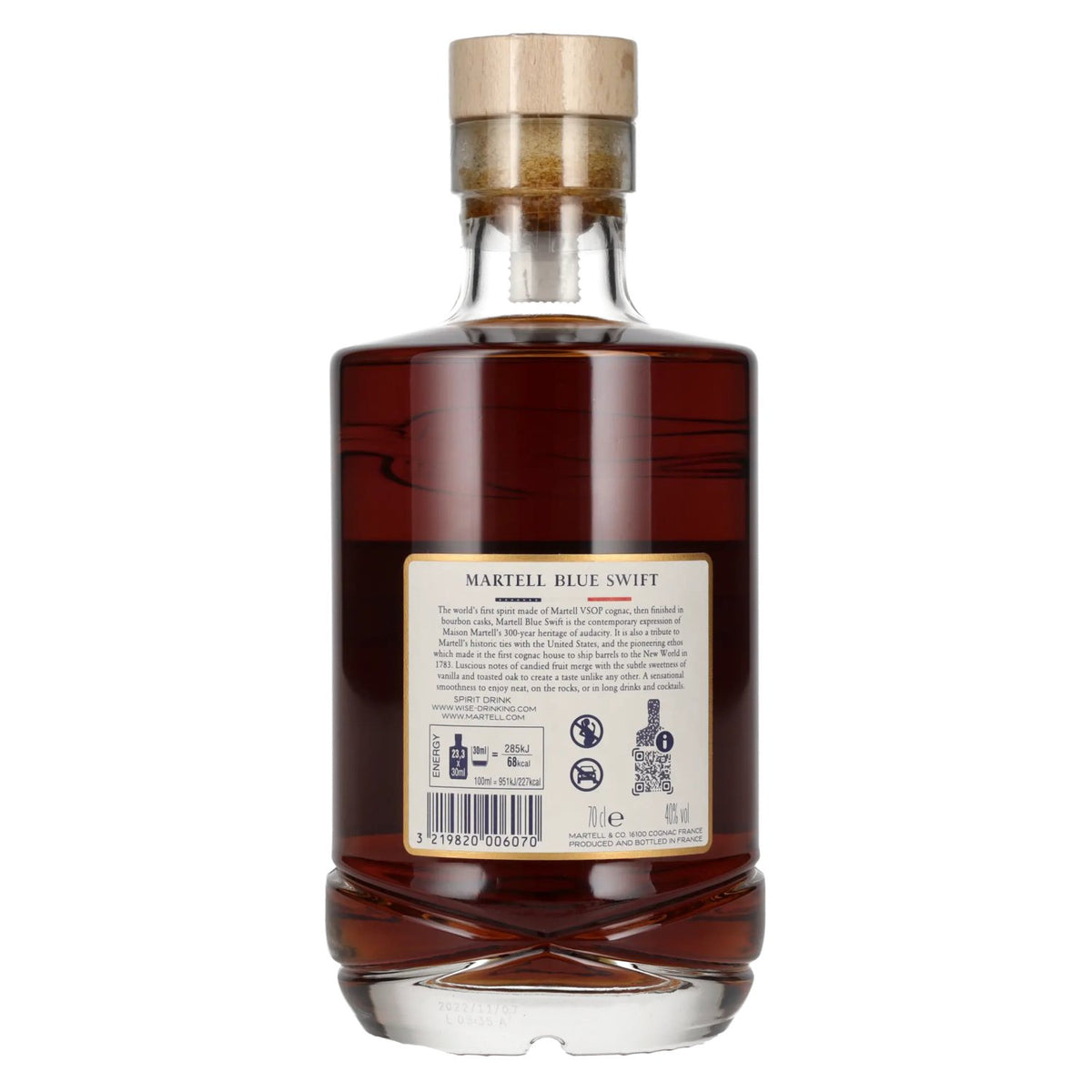 Martell Blue Swift Spirit Drink 40% vol. 0.7 l