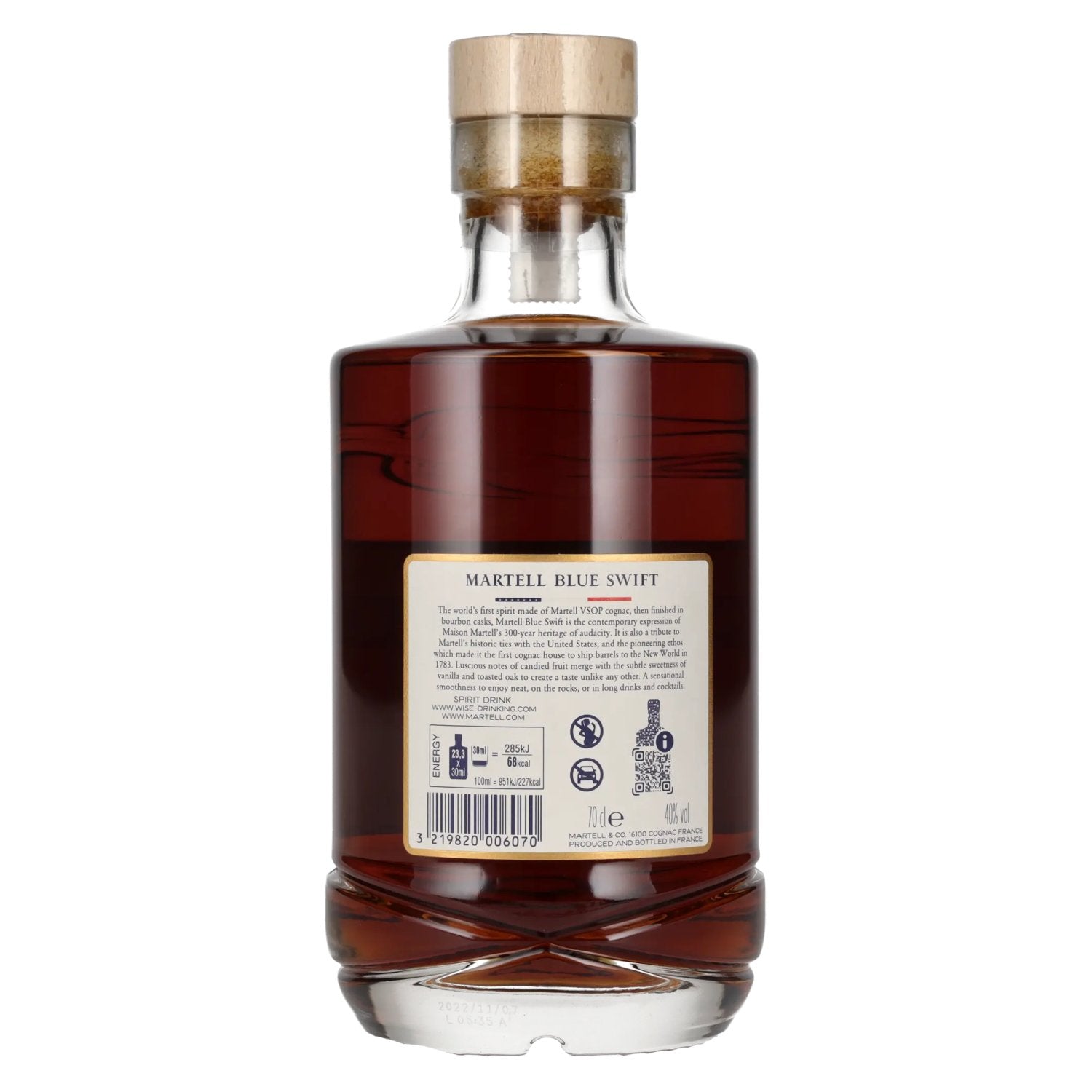 Martell Blue Swift Spirit Drink 40 % vol. 0,7 l