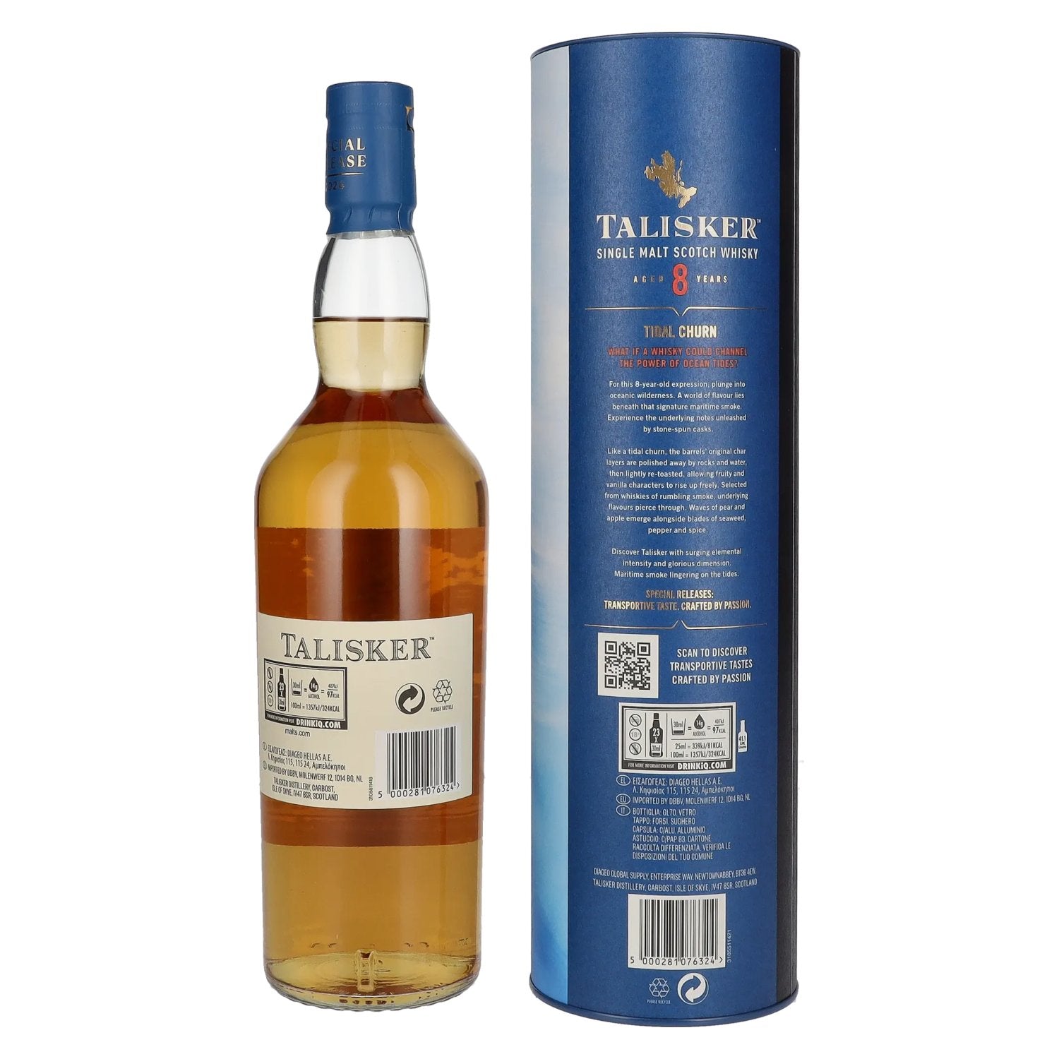 Talisker 8 Years Old Tidal Churn Single Malt Special Release 2024 58,7% Vol. 0,7l in gift box