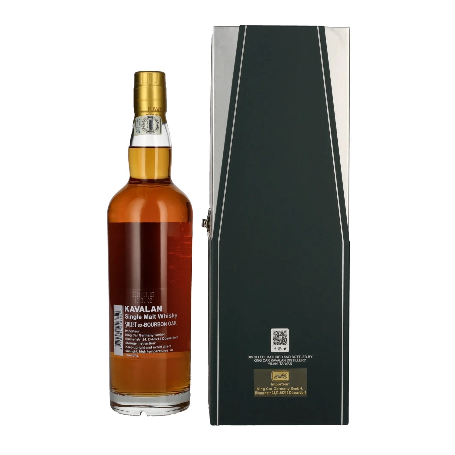 Kavalan EX-BOURBON OAK CASK Single Malt Whisky 46% Vol. 0,7l in Geschenkbox