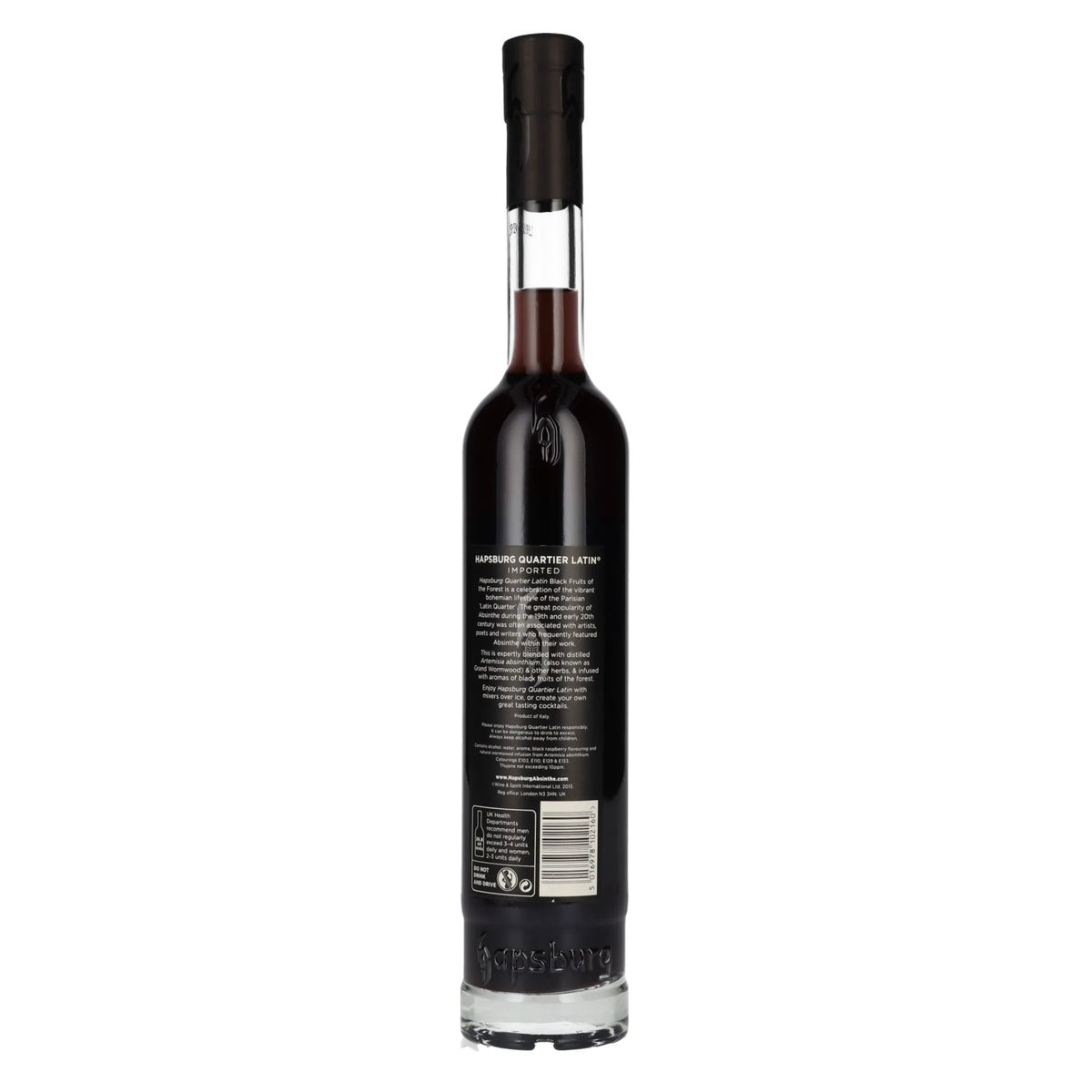 Hapsburg Absinthe QUARTIER LATIN, op smaak gebracht met zwarte bosvruchten, 53,5% vol., 0,5 l