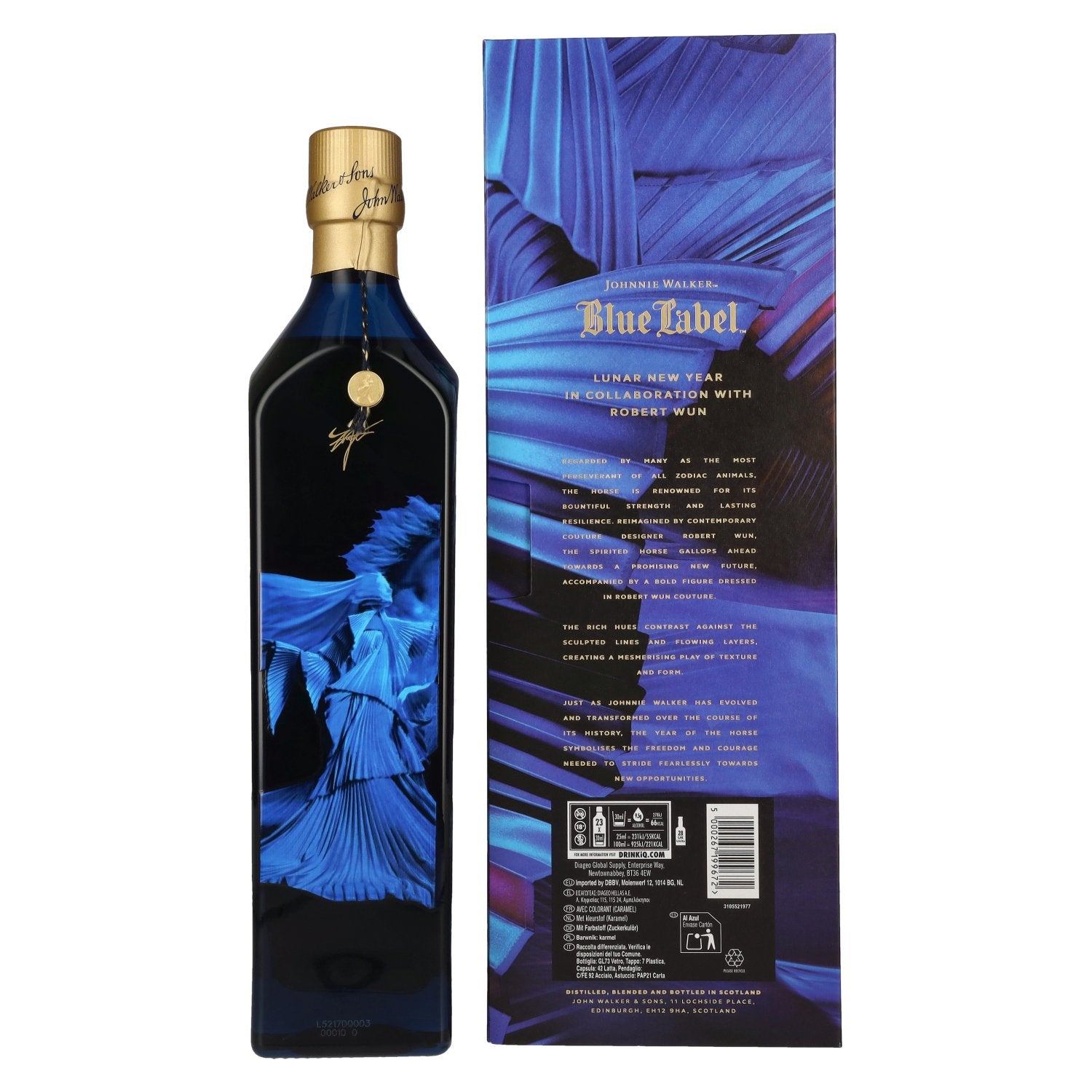 Johnnie Walker Blue Label YEAR OF THE Horse 2025 40% vol. 0,7l en boîte cadeau